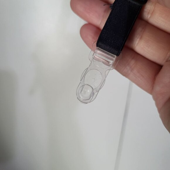 VA BIEN Womens 38B Black Lace Bustier with garters Low Back Sexy Boudoir Goth - Picture 5 of 8